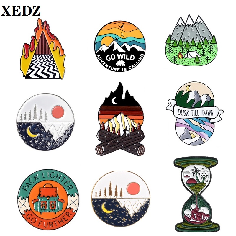 Outdoor Adventure Friends - Açık macera pimleri serisi sürüklenen piknik