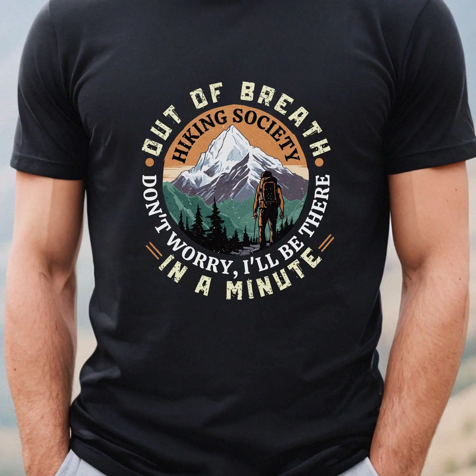 Outdoor Adventure Wear - Komik Yürüyüş Kulübü Tişörtü Komik Açık