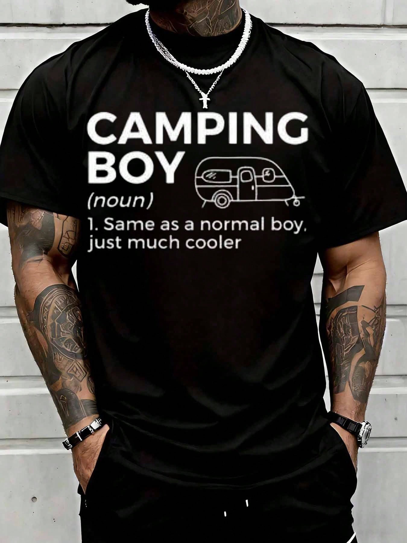 Outdoor Adventure Wear - Kampçı Çocuk Tanımı Komik Karavan Grafik