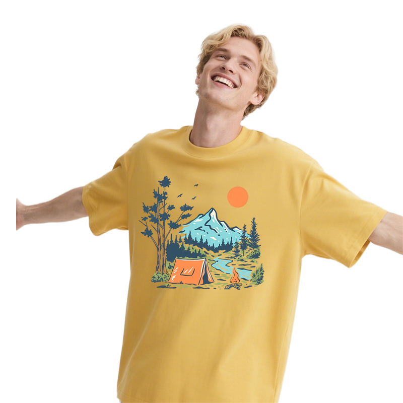 Yaz kampı dtf giyim sıcak bask - Outdoor Adventure Clothing incelemesi ve fiyatı