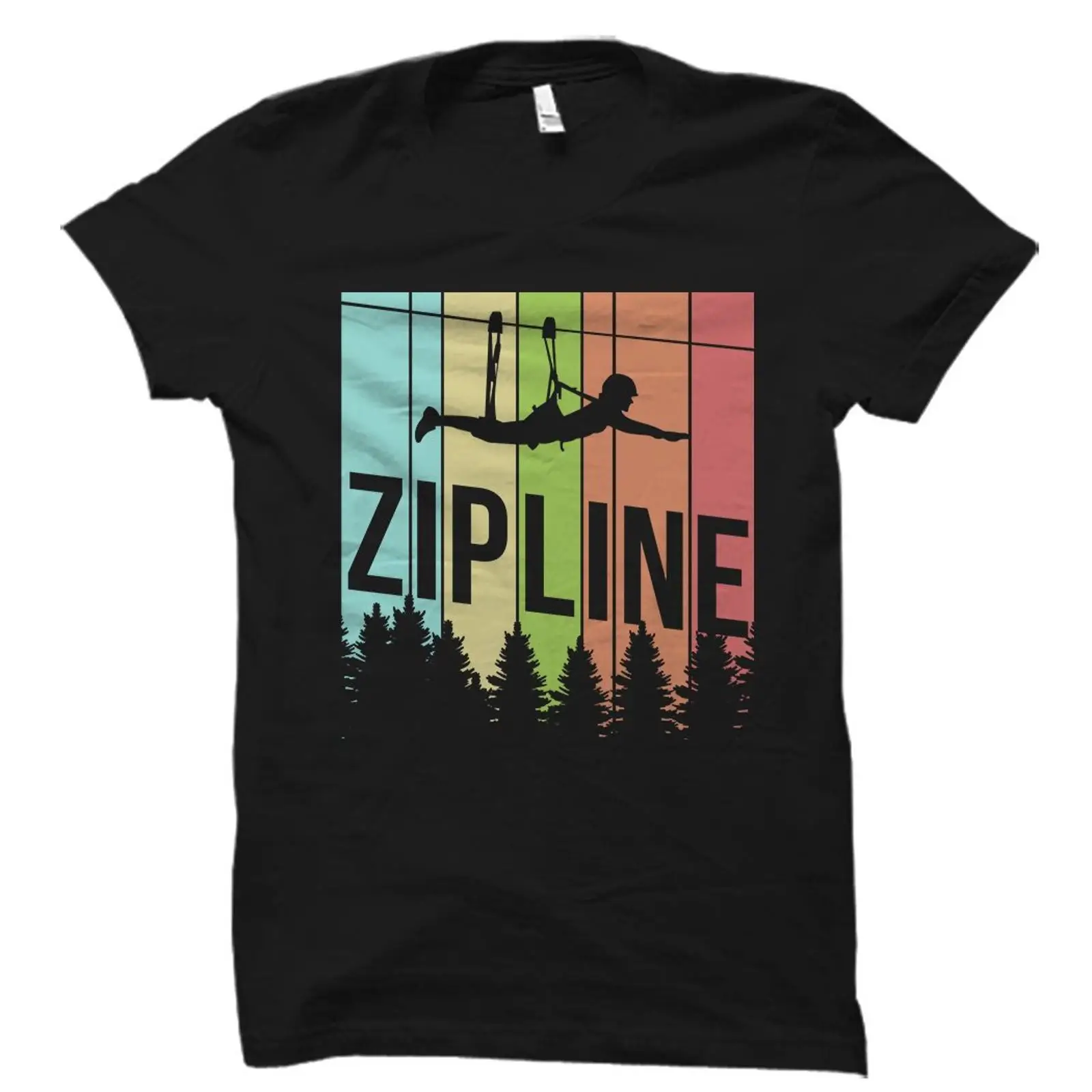 Vintage Retro Zipline Tişörtü  - Outdoor Adventure Ziplines & Waterfall Puerto Vallarta incelemesi ve fiyatı